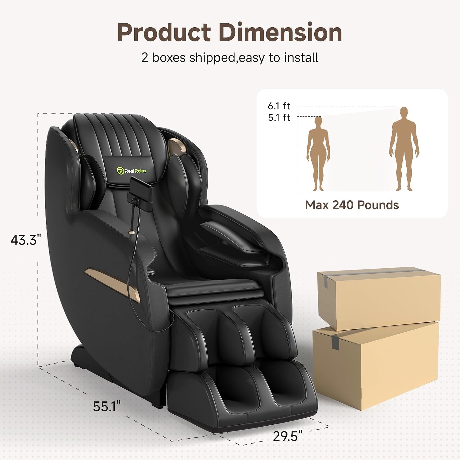 Real Relax SL Track Full Body Massage Chair