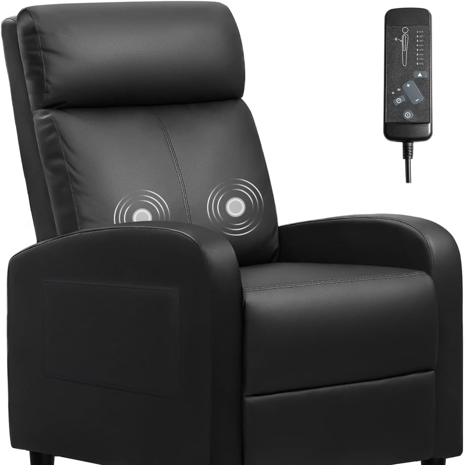 Furniwell Faux Leather Massage Recliner: image 1