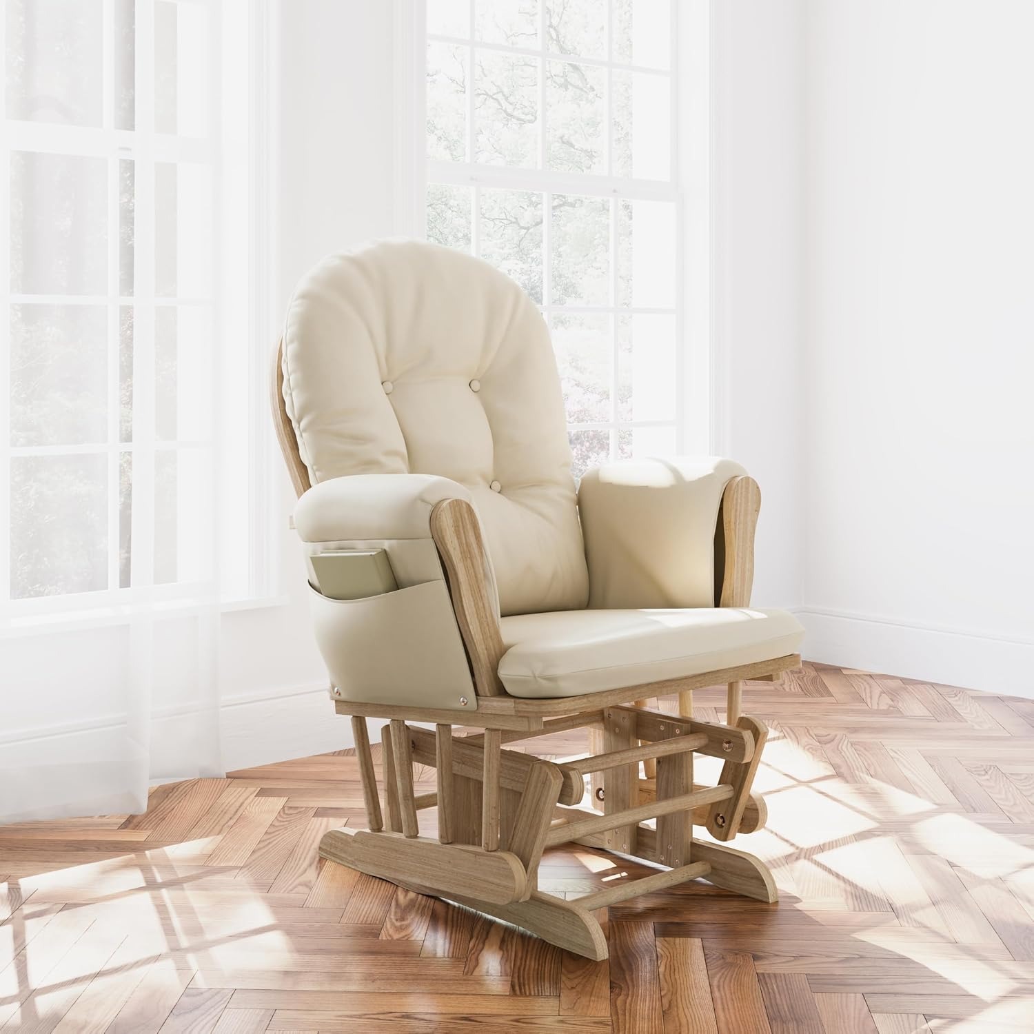 Storkcraft Hoop Glider and Ottoman