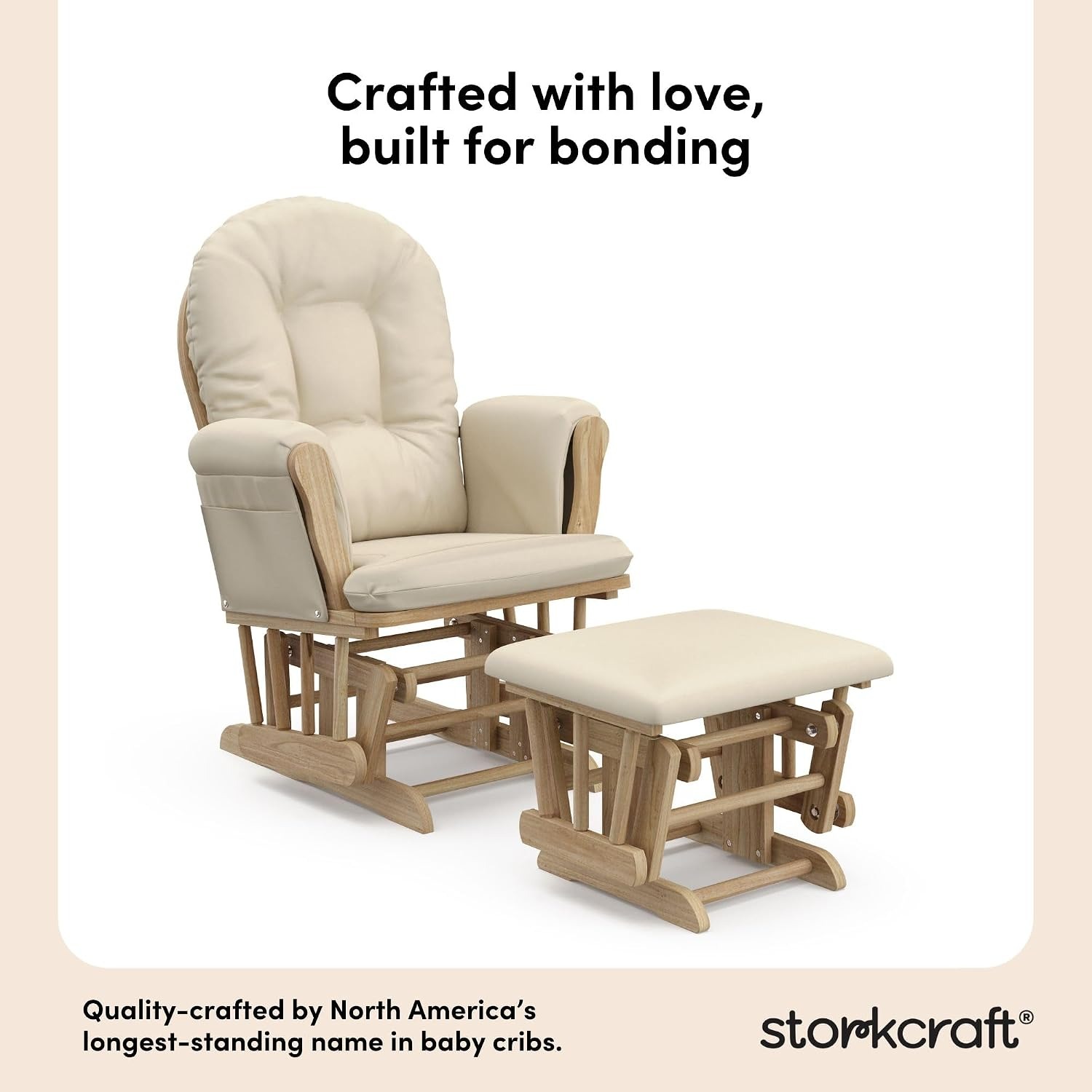 Storkcraft Hoop Glider and Ottoman