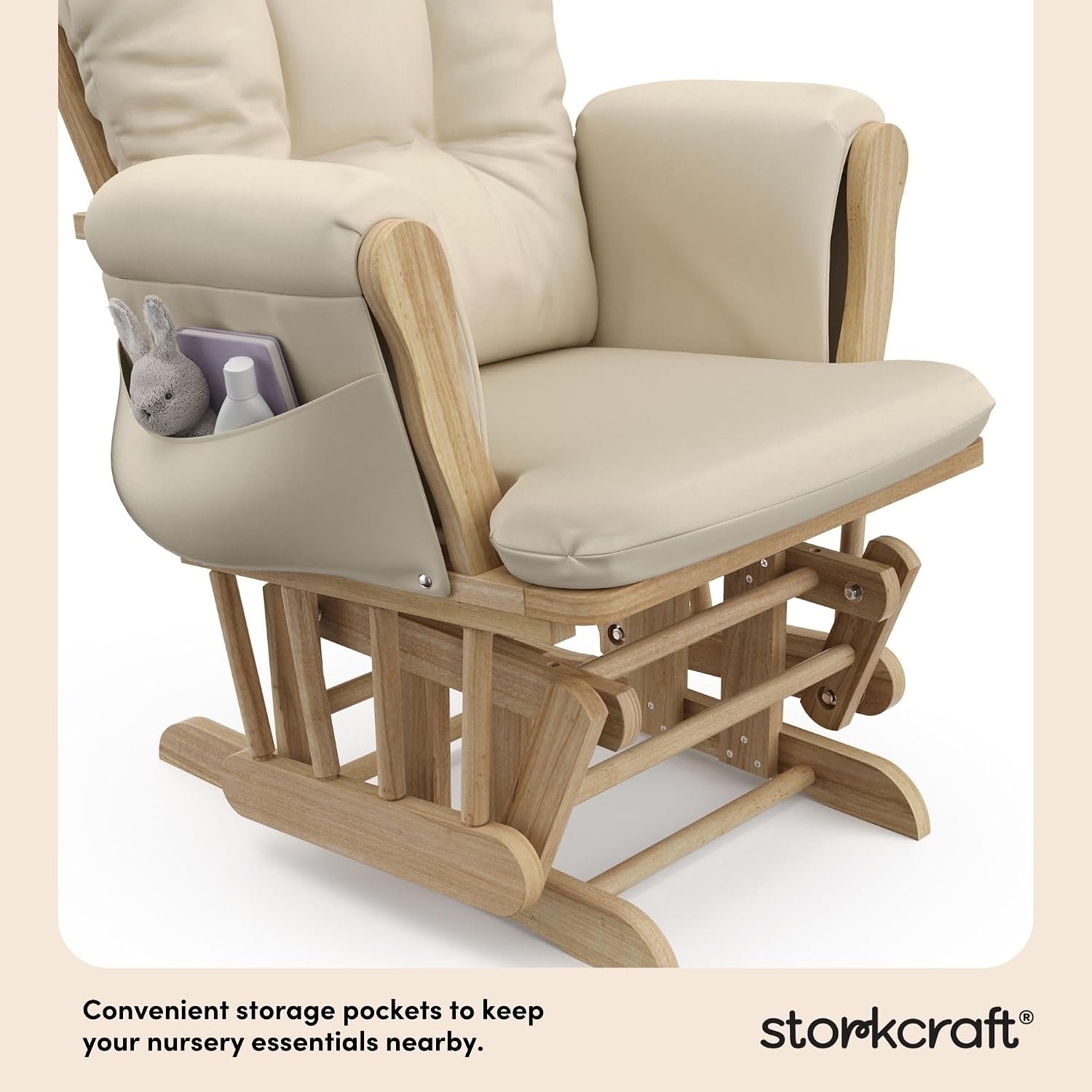 Storkcraft Hoop Glider and Ottoman