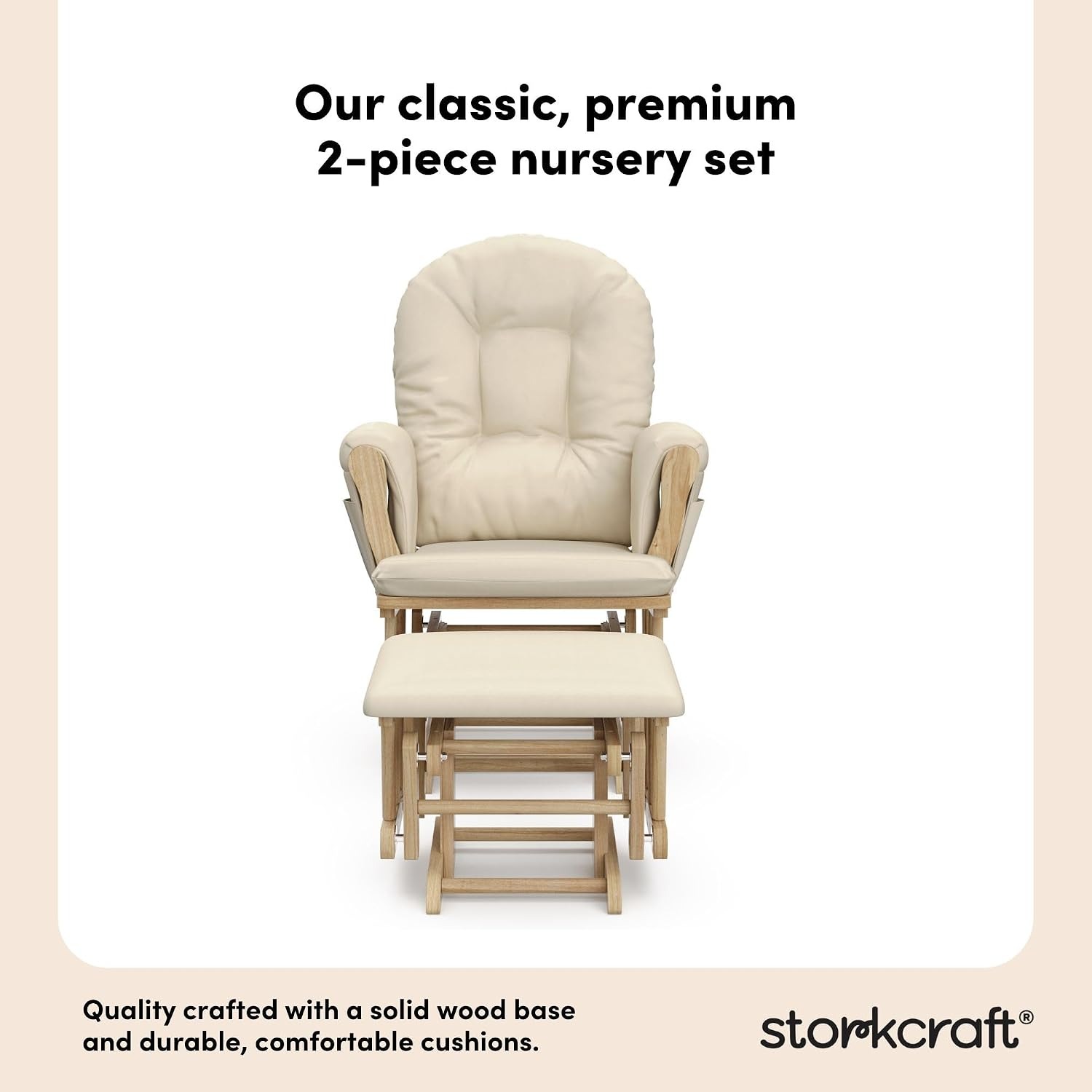 Storkcraft Hoop Glider and Ottoman: image 7