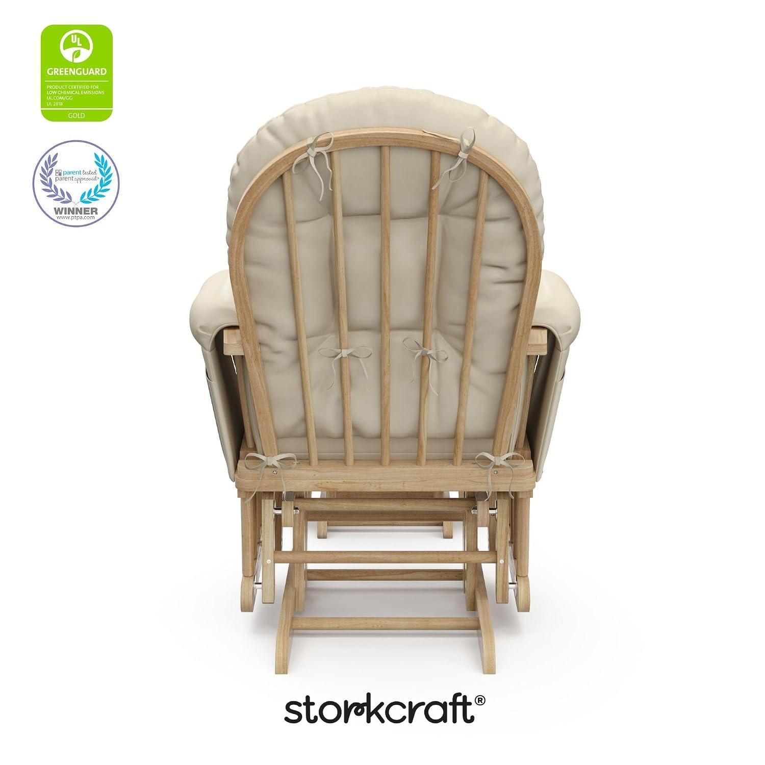 Storkcraft Hoop Glider and Ottoman: image 8