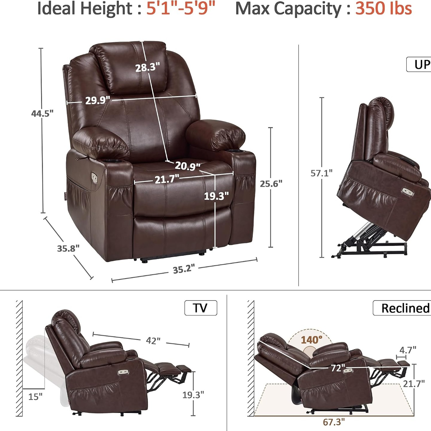 MCombo Medium Power Lift Recliner