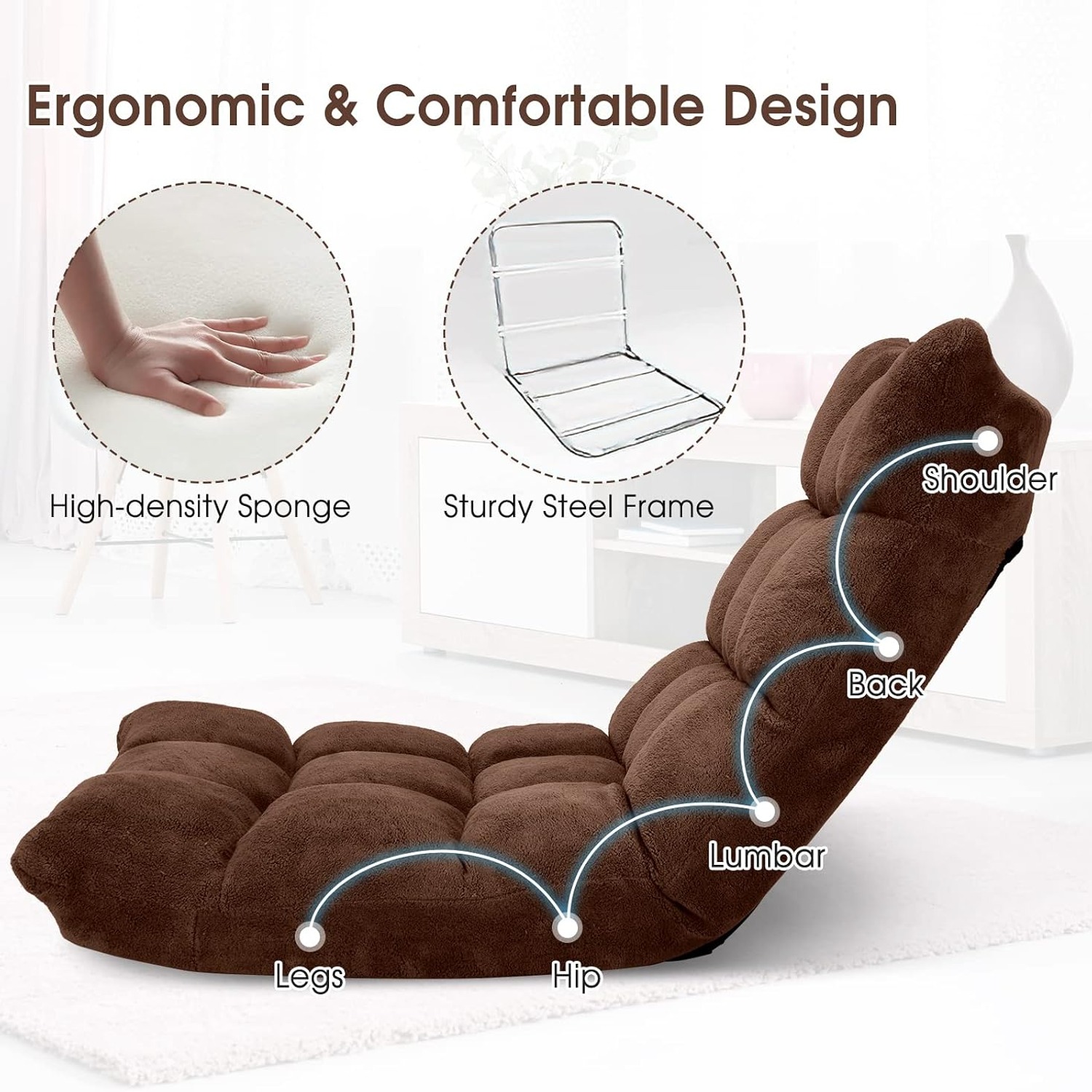 GIANTEX Adjustable Floor Sofa Chair