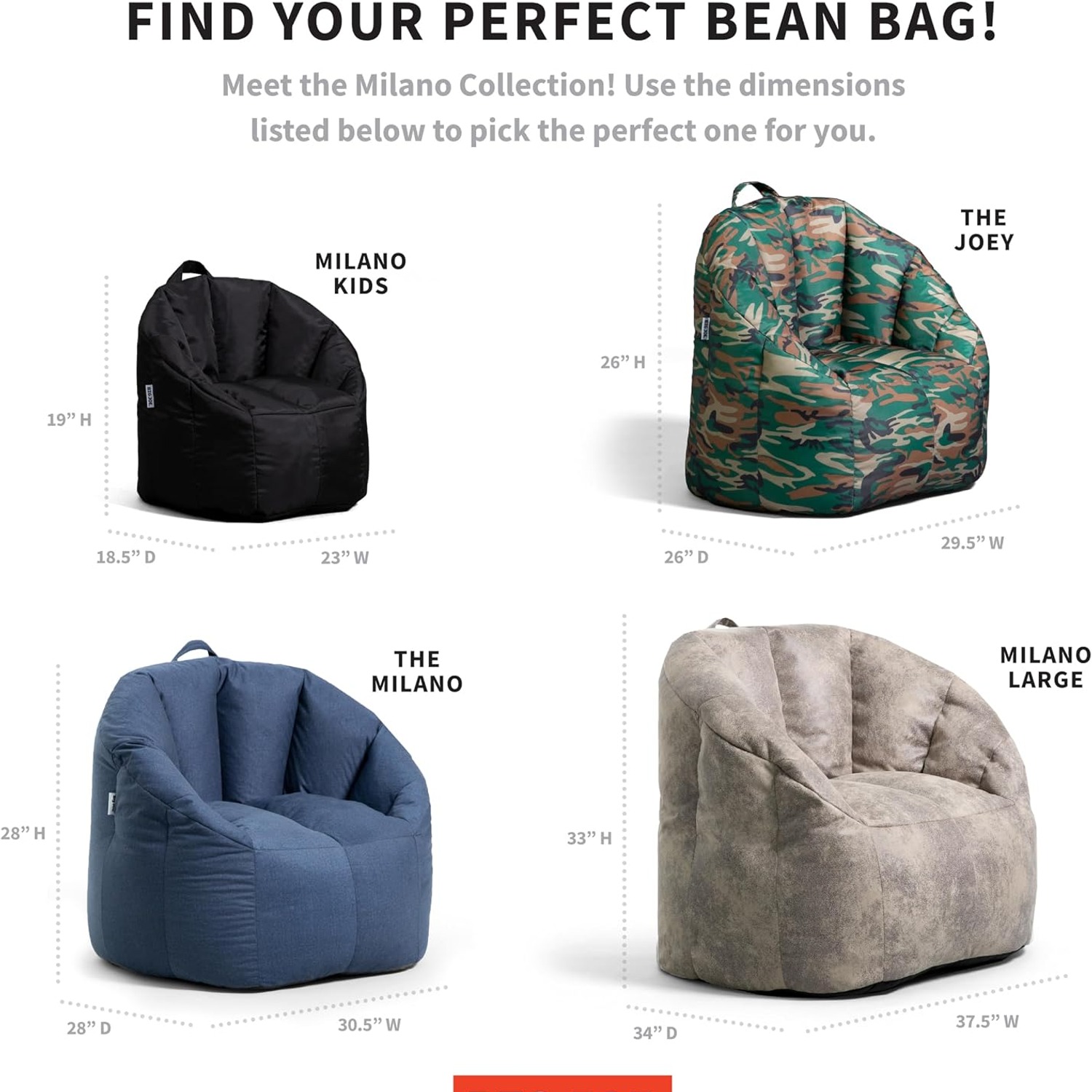 Big Joe Milano Bean Bag Chair: image 7