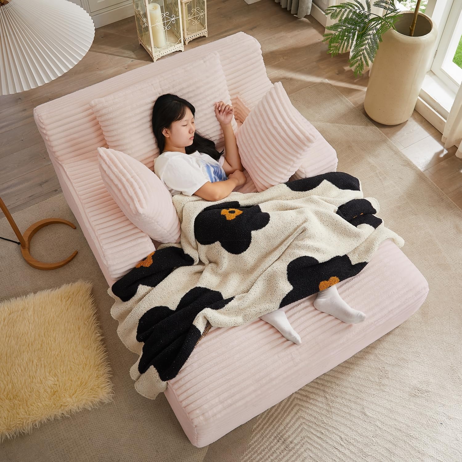 Ivoros Oversized Corduroy Chaise Lounge: image 8