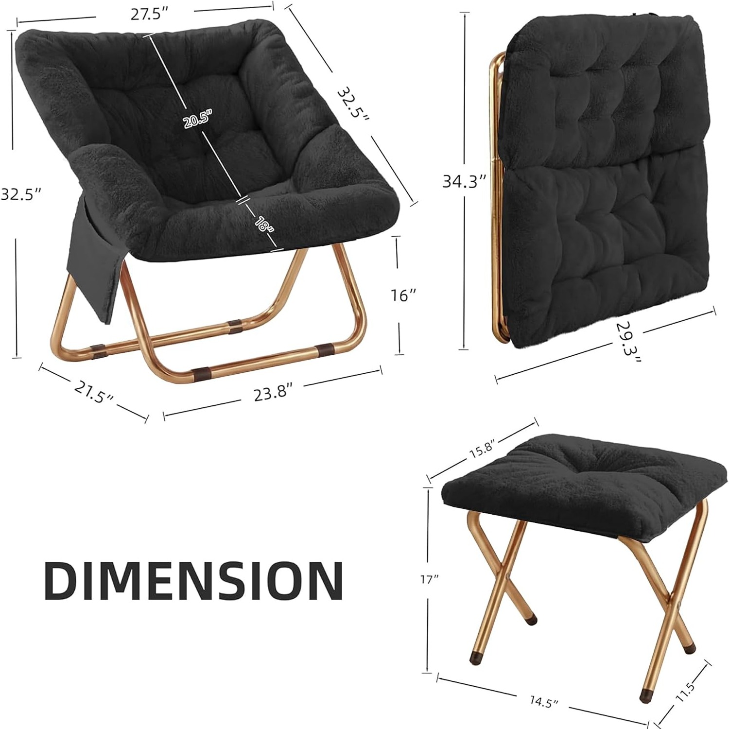 Kasunpul Foldable Saucer Chair: image 3