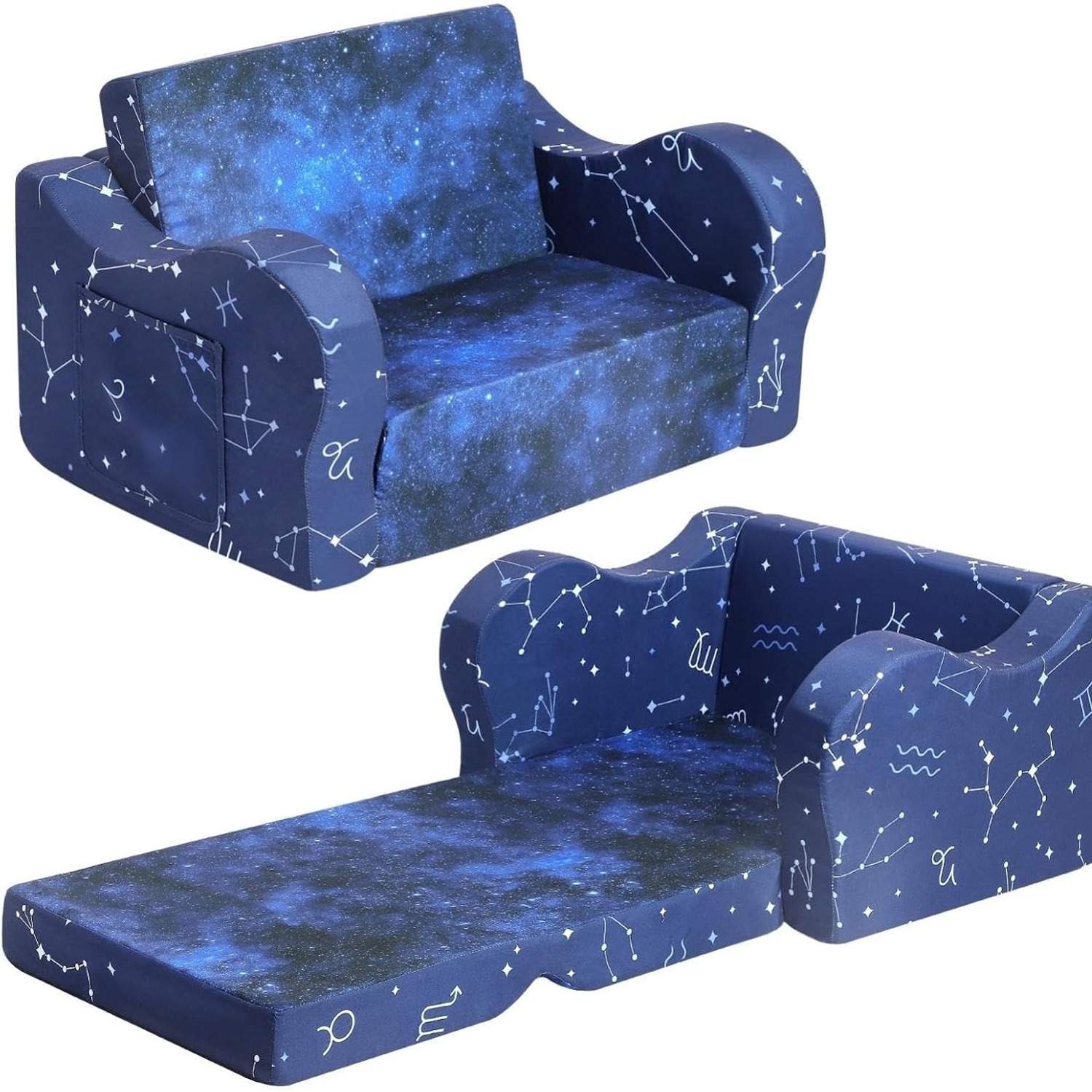 MOMCAYWEX Sherpa Kids Fold Out Couch: image 8