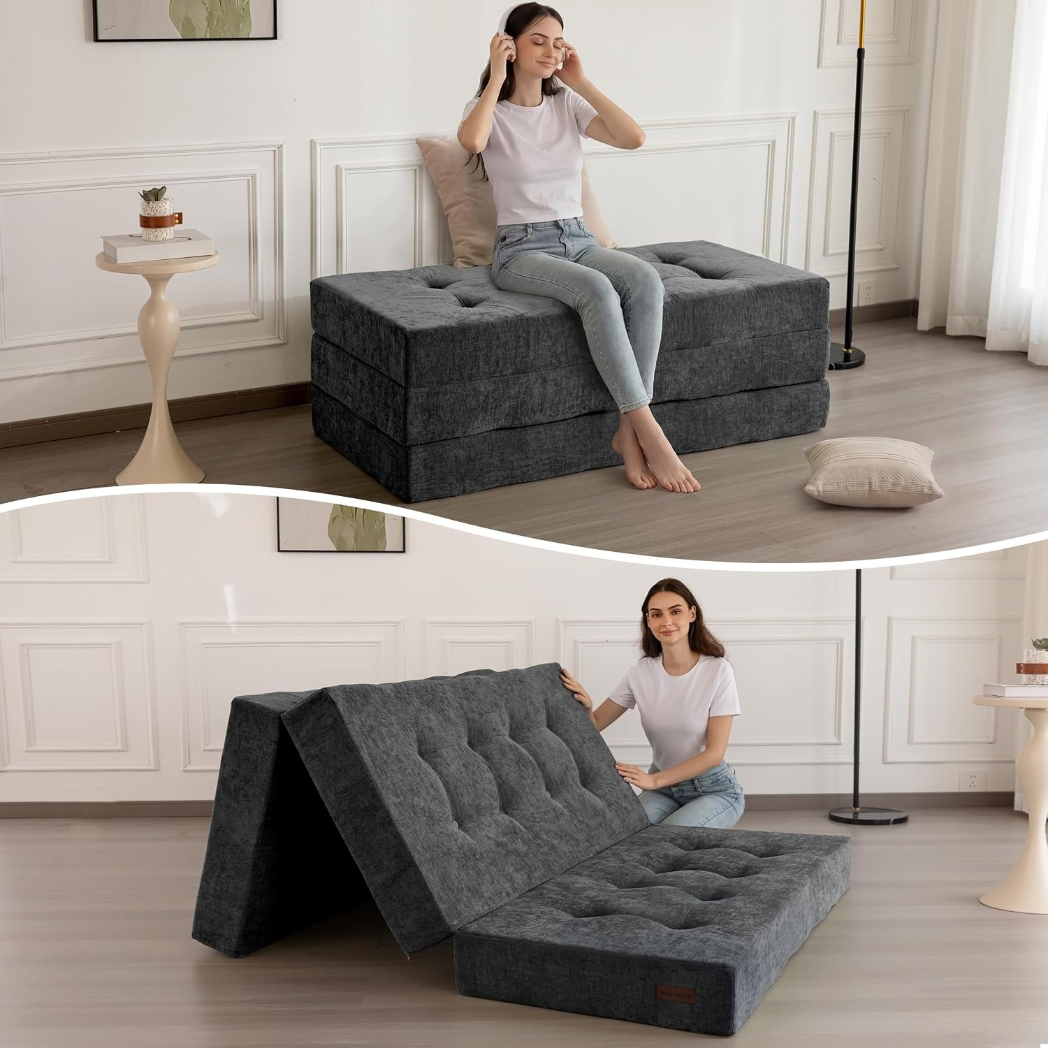 MAXYOYO Twin Folding Floor Sofa Bed: image 1