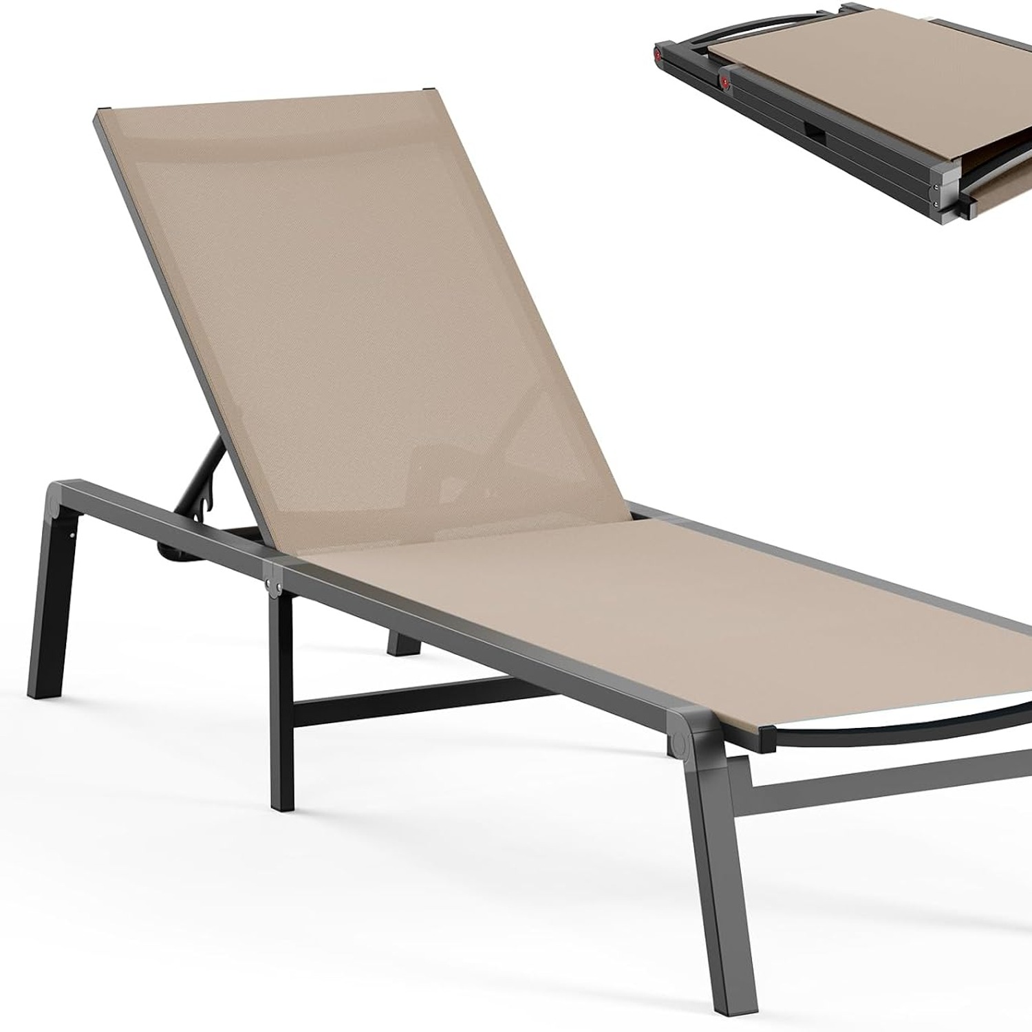 Ciokea Folding Chaise Lounge Chair: image 1