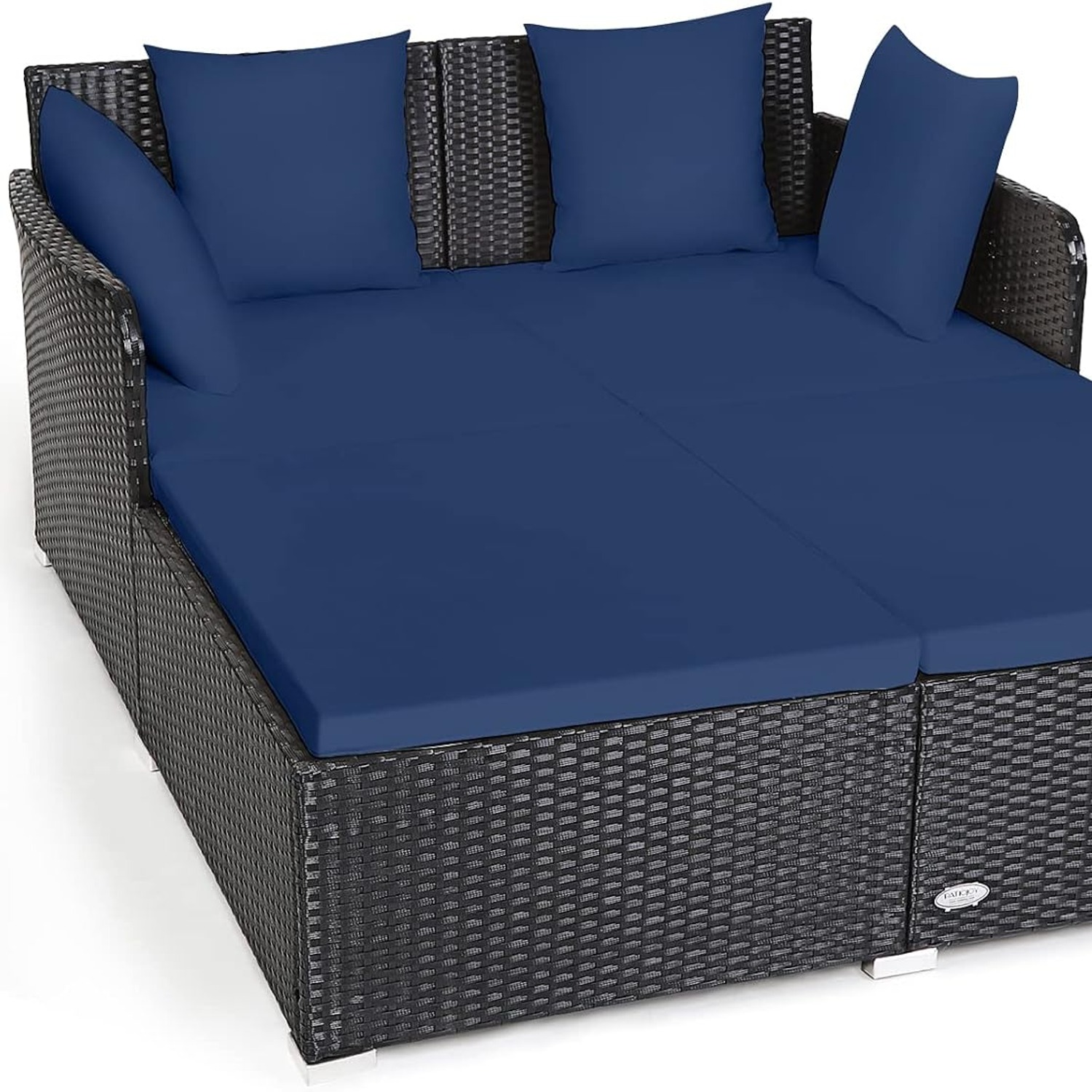 Tangkula Outdoor Wicker Daybed: image 1
