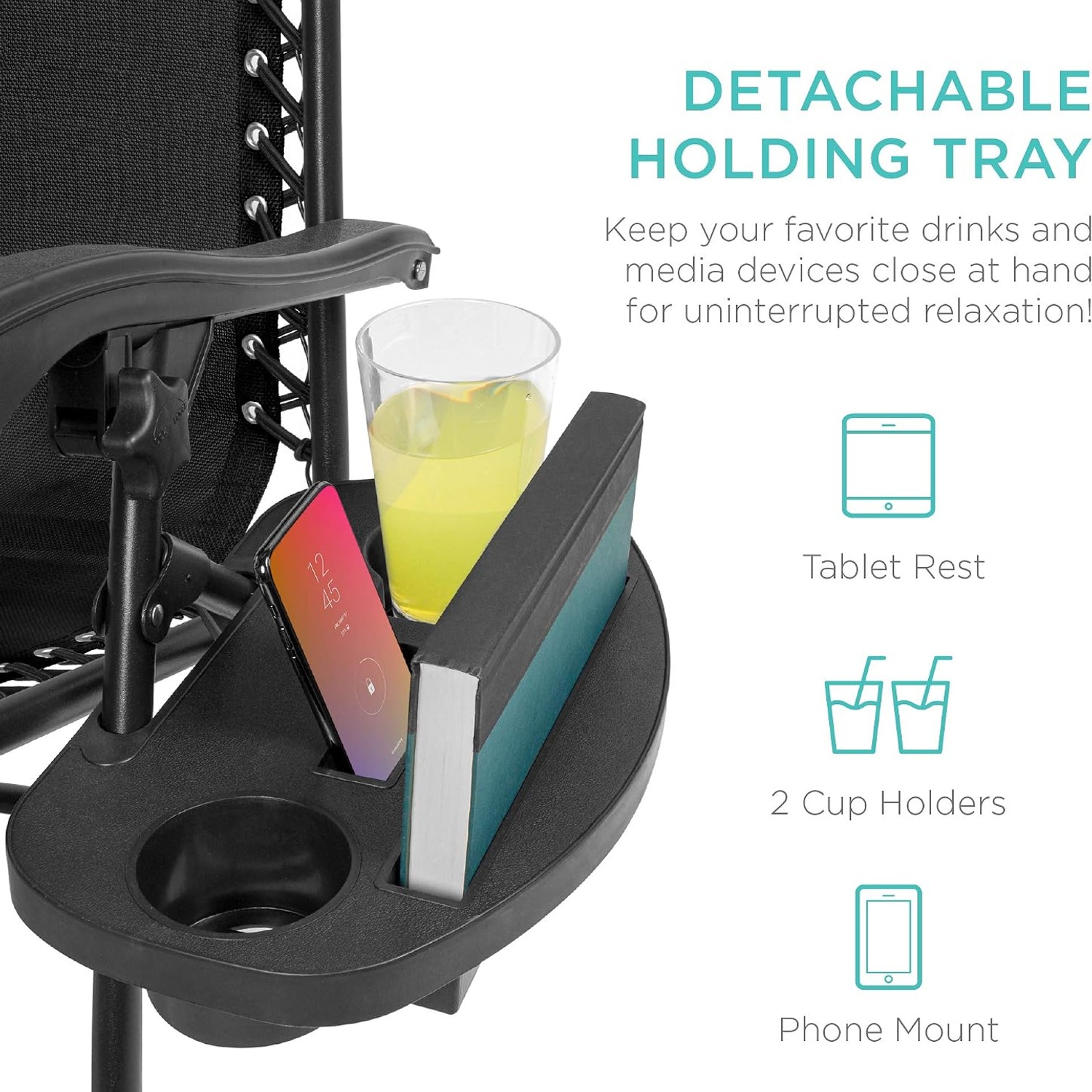 Best Choice Products Folding Zero Gravity Chair: image 7